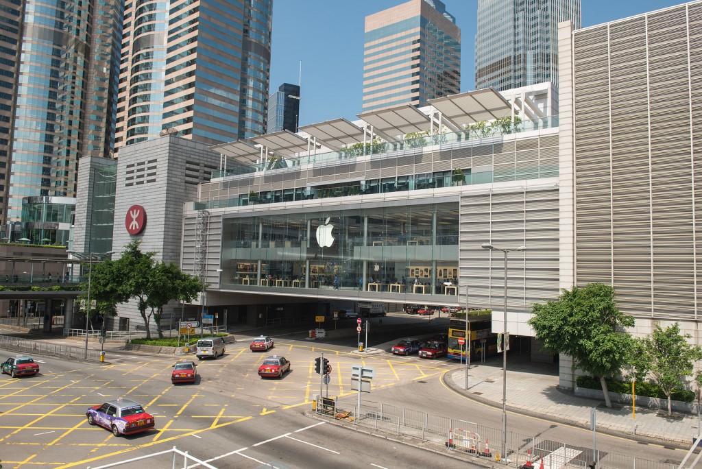 HONGKONG -SEPTEMBER 8 2013:The first Apple Store in Hong Kong, being the 100th overseas store outside the USA opened on September 24, 2011