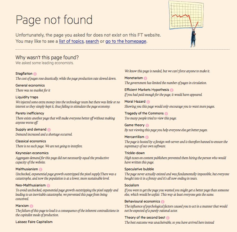 Financial Times 404 Page