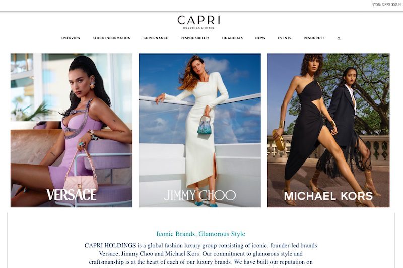 Tapestry Inc buying Capri unites Coach, Versace, Michael Kors, others