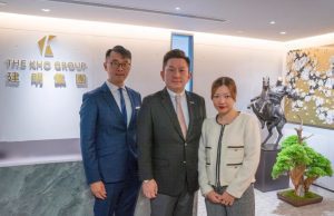 Kho Group James Fok, InvestHK Jason Fong, Kho Group Maggie Lai